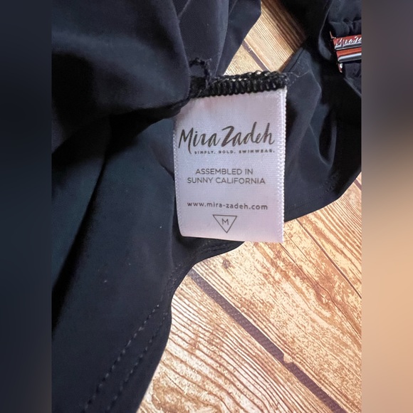 Mira Zadeh Swim Nwt Mira Zadeh The Abba Onepiece In Black Poshmark